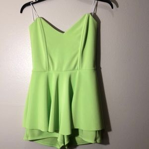 All in one Strapless Skort with over layer